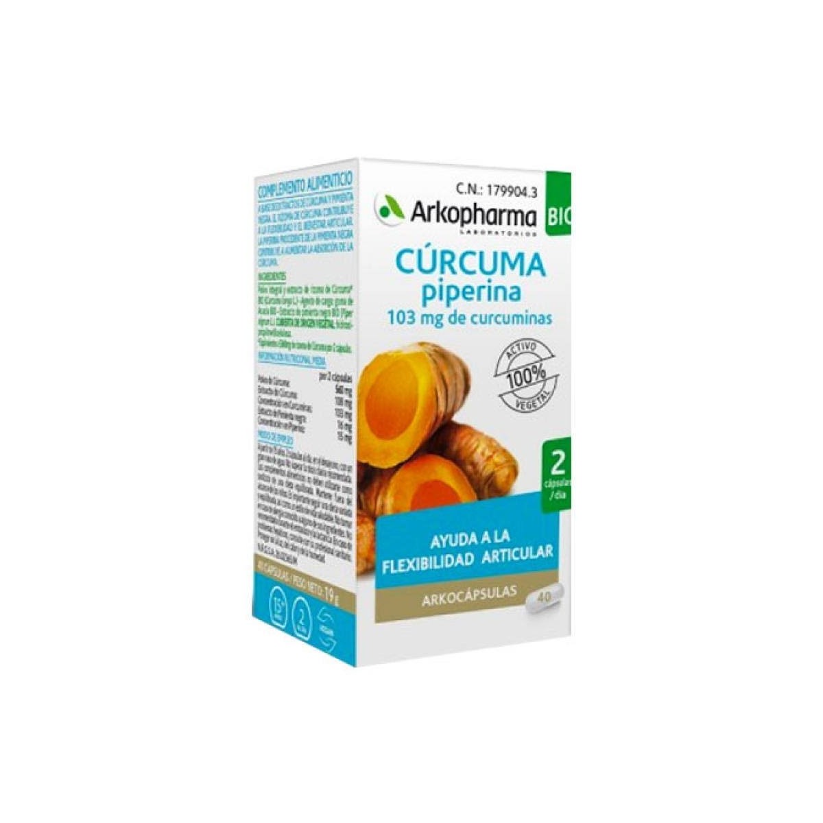 arkopharmaarkocapscurcuma45capsulas