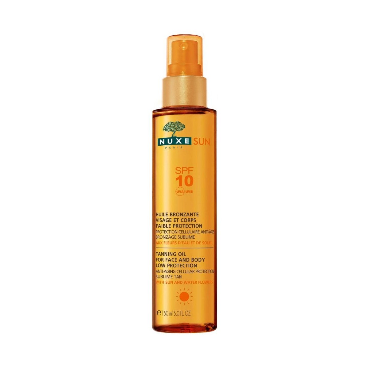 nuxesunaceitebronceadorspf10150ml